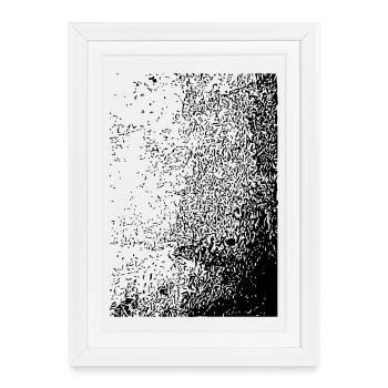 Abstract design - Framed poster (27 × 37 cm) - white - Front