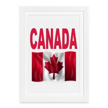 CANADA - Affiche encadrée (27 × 37 cm) - blanc - Devant
