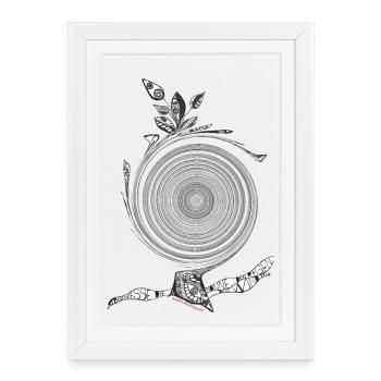 La puissance du milieu - Affiche encadrée (27 × 37 cm) - blanc - Devant