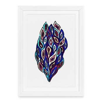 Vulvas - Framed poster (27 × 37 cm) - white - Front