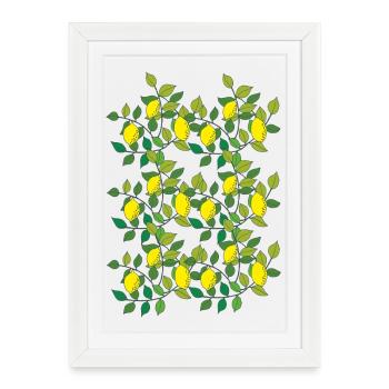 lemon - Framed poster (27 × 37 cm) - white - Front