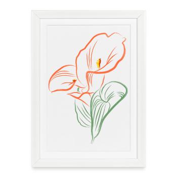CALLA AutmnOrange - Affiche encadrée (27 × 37 cm) - blanc - Devant