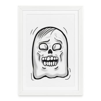 duch - Affiche encadrée (27 × 37 cm) - blanc - Devant