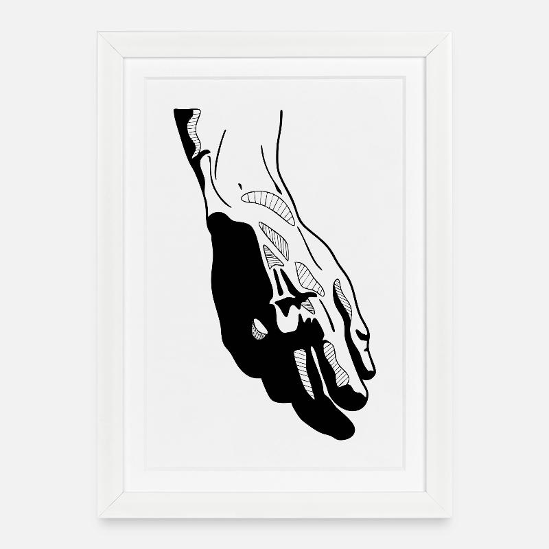 David - Framed poster (27 × 37 cm) - white