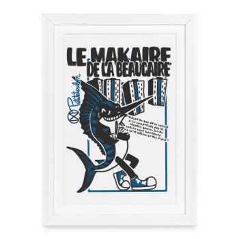 Le Makaire de la Beaucaire, Toulon - Framed poster (27 × 37 cm) - white - Front