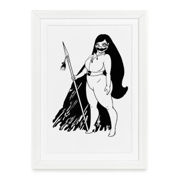 Elle est tout cela - Affiche encadrée (27 × 37 cm) - blanc - Devant