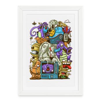 World of Madness - Framed poster (27 × 37 cm) - white - Front