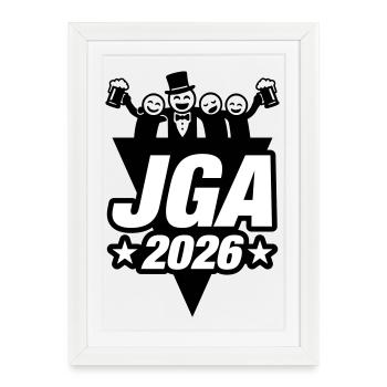Stag/Hen Party 2026 - Framed poster (27 × 37 cm) - white - Front