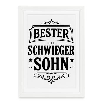 Meilleur gendre - Affiche encadrée (27 × 37 cm) - blanc - Devant
