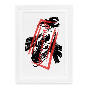 The defeated: Shark Monster - Affiche encadrée (27 × 37 cm) - blanc - Devant