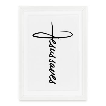 Jesus Christ Gift Saying - Framed poster (27 × 37 cm) - white - Front