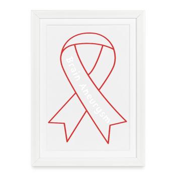 Aneurysm Brain - Framed poster (27 × 37 cm) - white - Front