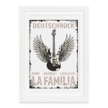 German Rock - La Familia - Honneur, Respect, Loyauté - Affiche encadrée (27 × 37 cm) - blanc - Devant