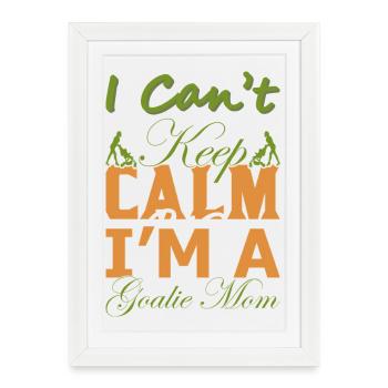 Cadeau drôle de maman gardien – Chemise Je n’arrive pas à garder son calme - Affiche encadrée (27 × 37 cm) - blanc - Devant