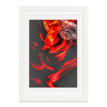 Broken camera part4 - Framed poster (27 × 37 cm) - white - Front