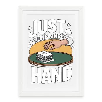 Euchre : Juste un jeu de cartes de plus - Affiche encadrée (27 × 37 cm) - blanc - Devant