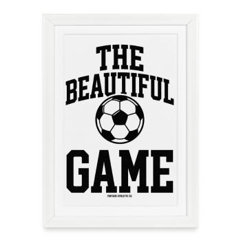 Le Beau Jeu Football - Affiche encadrée (27 × 37 cm) - blanc - Devant