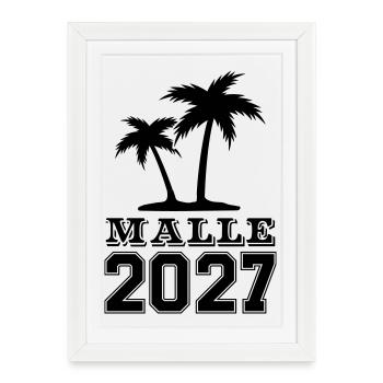 Malle 2027 - Framed poster (27 × 37 cm) - white - Front
