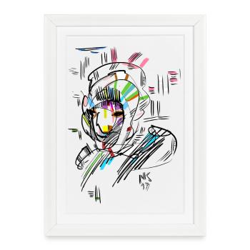Indien - Affiche encadrée (27 × 37 cm) - blanc - Devant