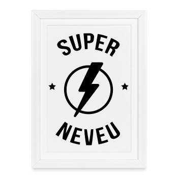Nièce / Neveu / Oncle / Tante - Affiche encadrée (27 × 37 cm) - blanc - Devant
