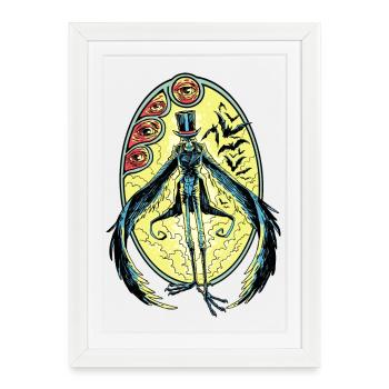 MR. SMART DARKNESS - Framed poster (27 × 37 cm) - white - Front