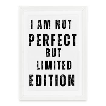 I am not perfect - Framed poster (27 × 37 cm) - white - Front