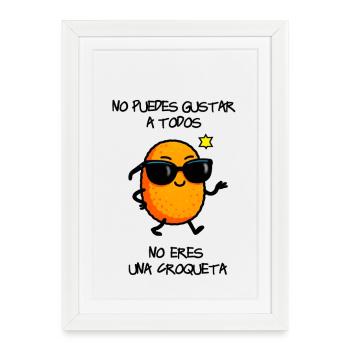 Fashion Croquette - Framed poster (27 × 37 cm) - white - Front