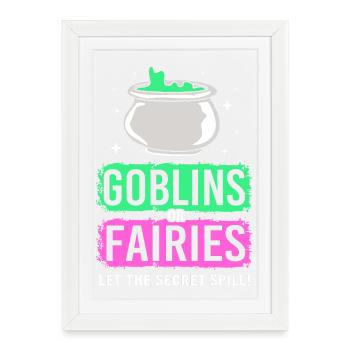Halloween Gender Reveal - Framed poster (27 × 37 cm) - white - Front
