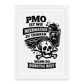PMO : Pas de noix Novembre Fap Porn - Affiche encadrée (27 × 37 cm) - blanc - Devant