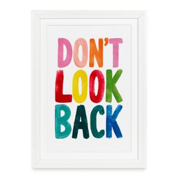 Ne regardez pas en arrière - Affiche encadrée (27 × 37 cm) - blanc - Devant