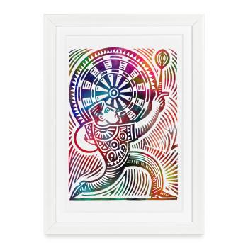 Darter - Framed poster (27 × 37 cm) - white - Front