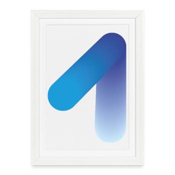 Abstract 1, modern & digital - Framed poster (27 × 37 cm) - white - Front