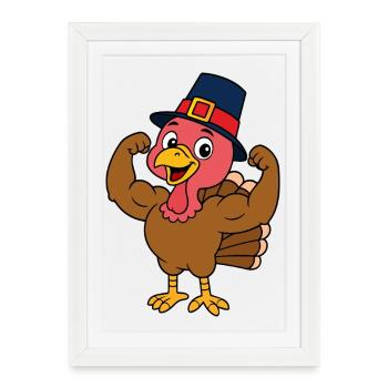 Turkey Pilgrim's Muscle - Framed poster (27 × 37 cm) - white - Front