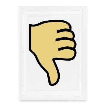 2541614 15419361 pouce - Affiche encadrée (27 × 37 cm) - blanc - Devant