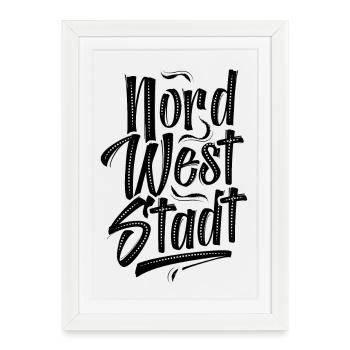 Frankfurt Nordweststadt FFM - Framed poster (27 × 37 cm) - white - Front