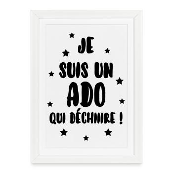 Ado - Adolescent - Adolescente - Famille - Jeune - Framed poster (27 × 37 cm) - white - Front