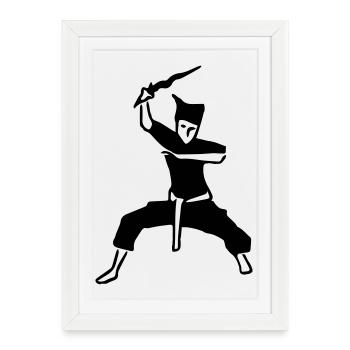 Silat - Affiche encadrée (27 × 37 cm) - blanc - Devant