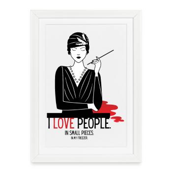 Philanthropie - Affiche encadrée (27 × 37 cm) - blanc - Devant