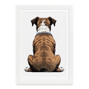 Boxer - Framed poster (27 × 37 cm) - white - Front