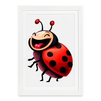 Ladybird - Framed poster (27 × 37 cm) - white - Front