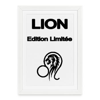 LION EDITION LIMITEE - Affiche encadrée (27 × 37 cm) - blanc - Devant