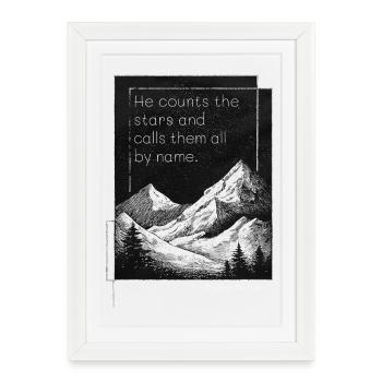 Bible Verse Religious - Framed poster (27 × 37 cm) - white - Front