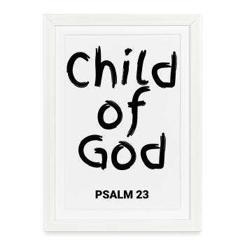 child of god - Framed poster (27 × 37 cm) - white - Front