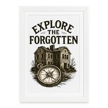 Urbex - Urban Exploration - Urban Explorer - Framed poster (27 × 37 cm) - white - Front