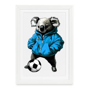 Koalas Football - Affiche encadrée (27 × 37 cm) - blanc - Devant