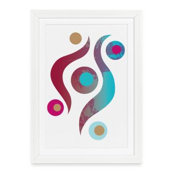 Yoga design_48 - Framed poster (27 × 37 cm) - white - Front