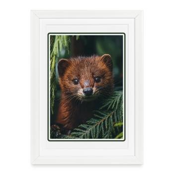 Mink Mink - Affiche encadrée (27 × 37 cm) - blanc - Devant