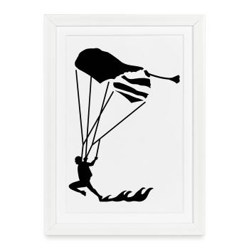 swoop_1 - Affiche encadrée (27 × 37 cm) - blanc - Devant