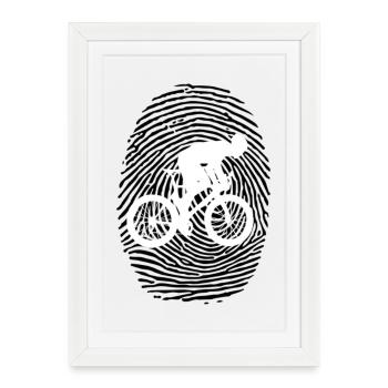 Cyclists - Framed poster (27 × 37 cm) - white - Front