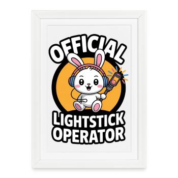 K-Pop Fan Lightstick Korea - Framed poster (27 × 37 cm) - white - Front
